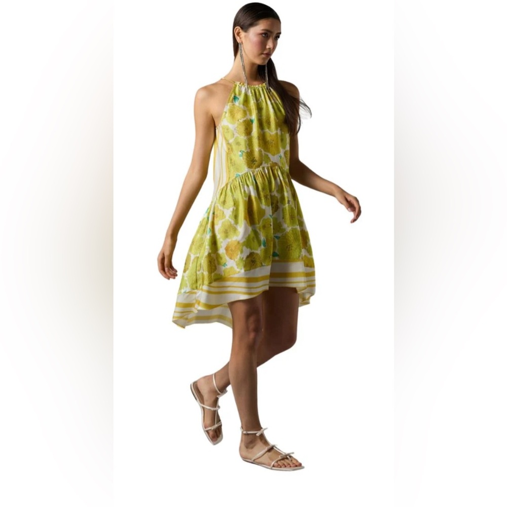 Hope for Flowers by Tracy Reese Size S Floral Halter Neck Dress